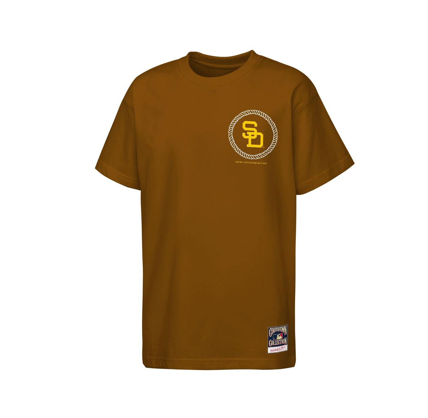 Big Boys and Girls Brown San Diego Padres Cooperstown Rodeo Rope T-Shirt