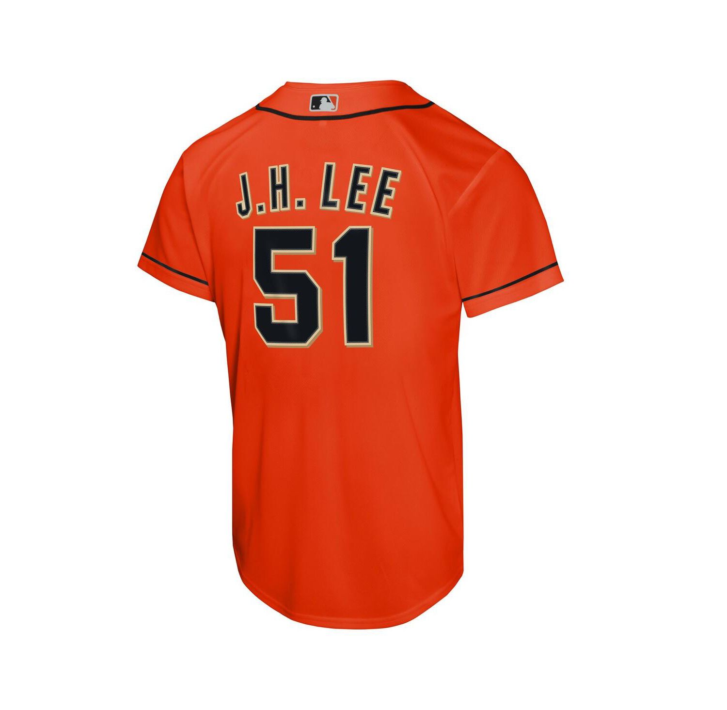 Big Boys and Girls Jung Hoo Lee Orange San Francisco Giants Alternate Replica Jersey
