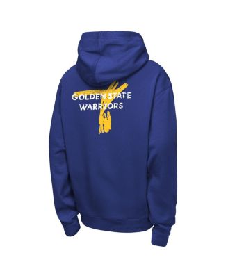 Big Boys and Girls Royal Golden State Warriors Courtside Club Premiere Hoodie