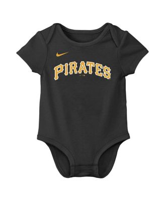 Baby Boys and Girls Paul Skenes Black Pittsburgh Pirates Name & Number Bodysuit
