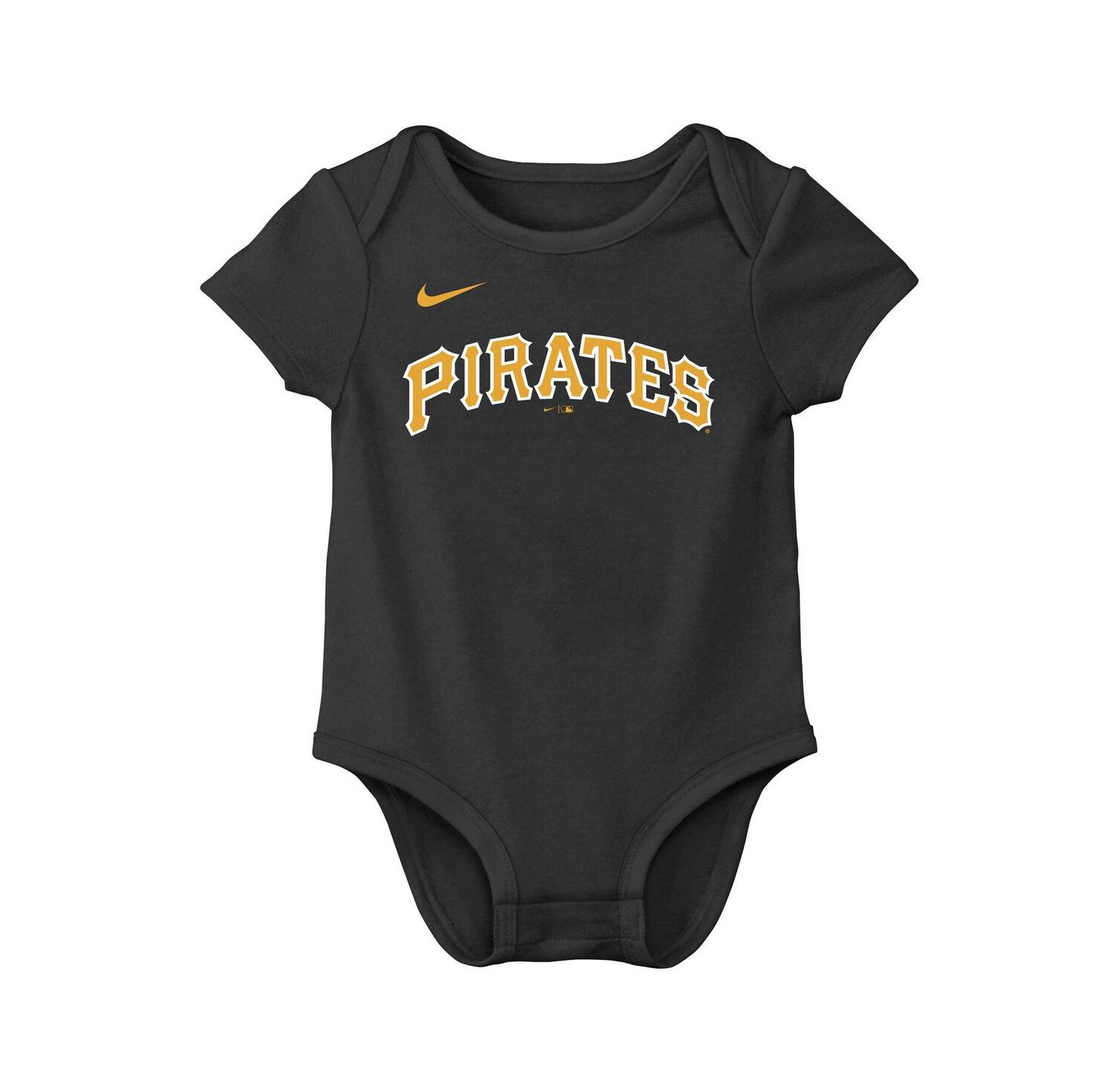 Baby Boys and Girls Paul Skenes Black Pittsburgh Pirates Name & Number Bodysuit