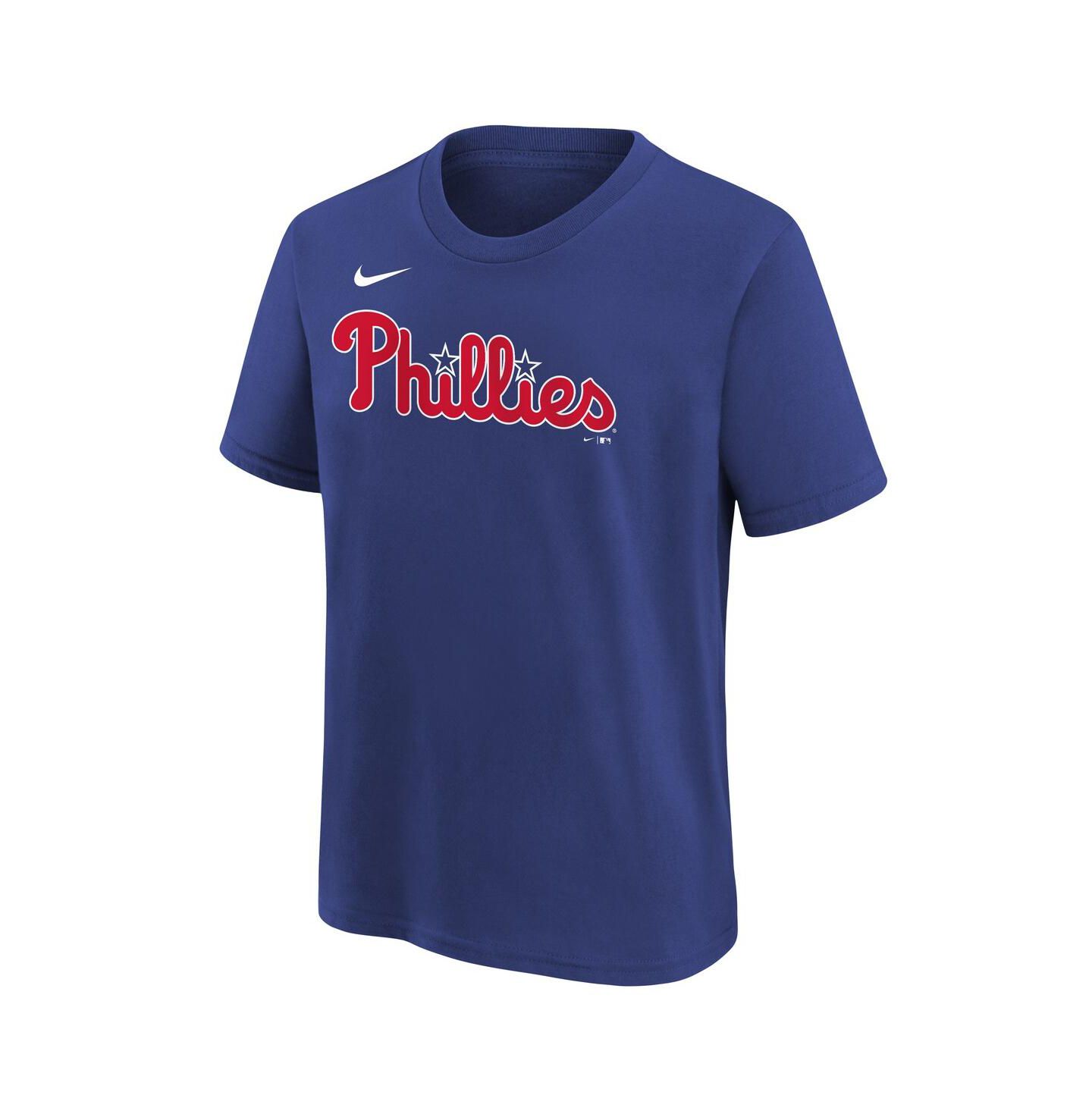 Детская футболка Nike Bryce Harper Philadelphia Phillies с именем и номером, Royal — фото 3