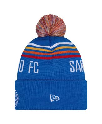 Big Boys and Girls Royal San Diego FC Jersey Hook Cuffed Knit Hat with Pom