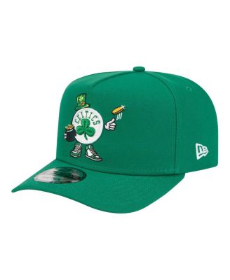 Men's Kelly Green Boston Celtics Injection Cartoon Logo A-Frame 9FIFTY Adjustable Hat