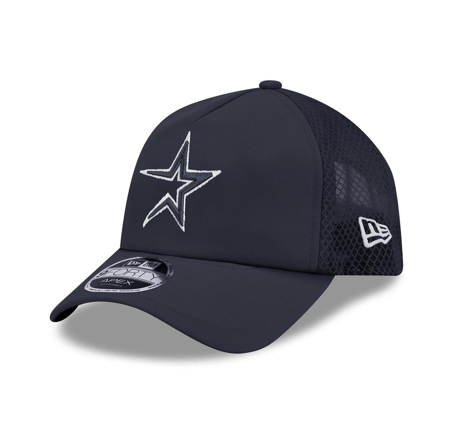 Men's Navy Houston Astros 2026 Batting Practice Alternate Apex 9FORTY Adjustable Hat