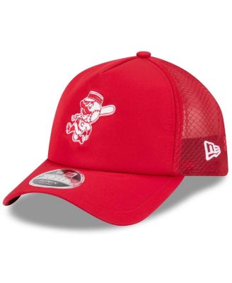 Men's Red Cincinnati Reds 2026 Batting Practice Alternate Apex 9FORTY Adjustable Hat