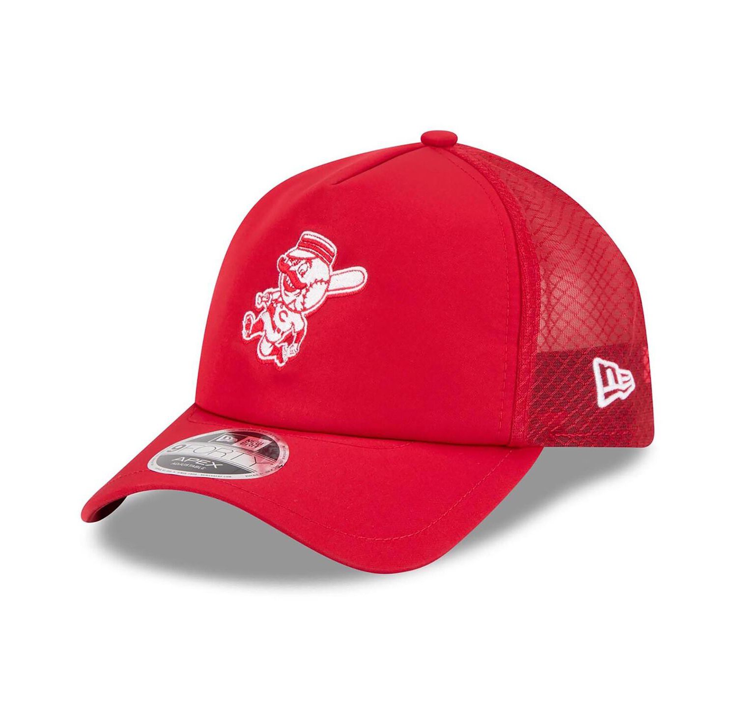Men's Red Cincinnati Reds 2026 Batting Practice Alternate Apex 9FORTY Adjustable Hat