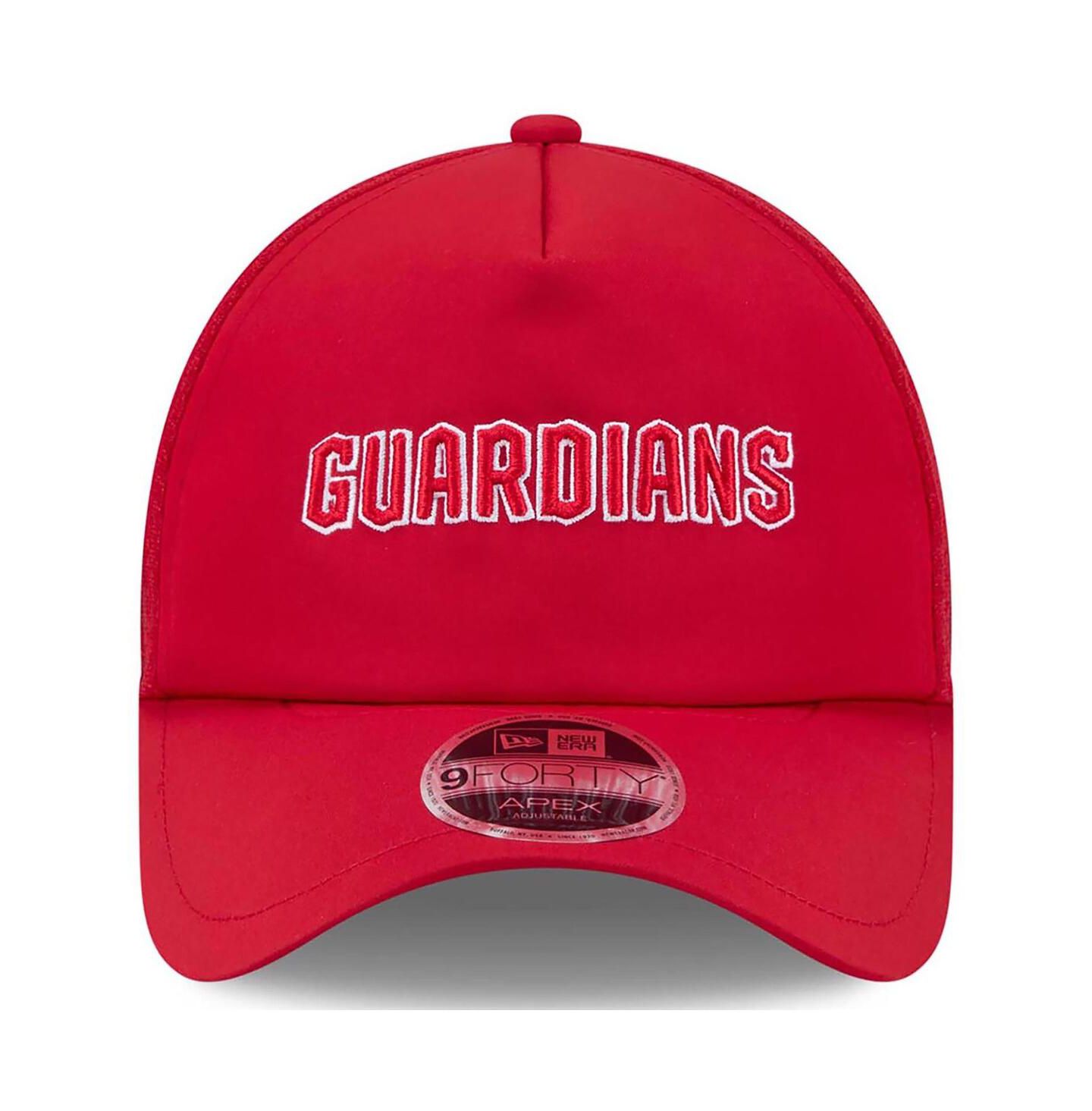 Мужская кепка New Era Red Cleveland Guardians 2026 Batting Practice Alternate Apex 9FORTY Adjustable Hat — фото 4