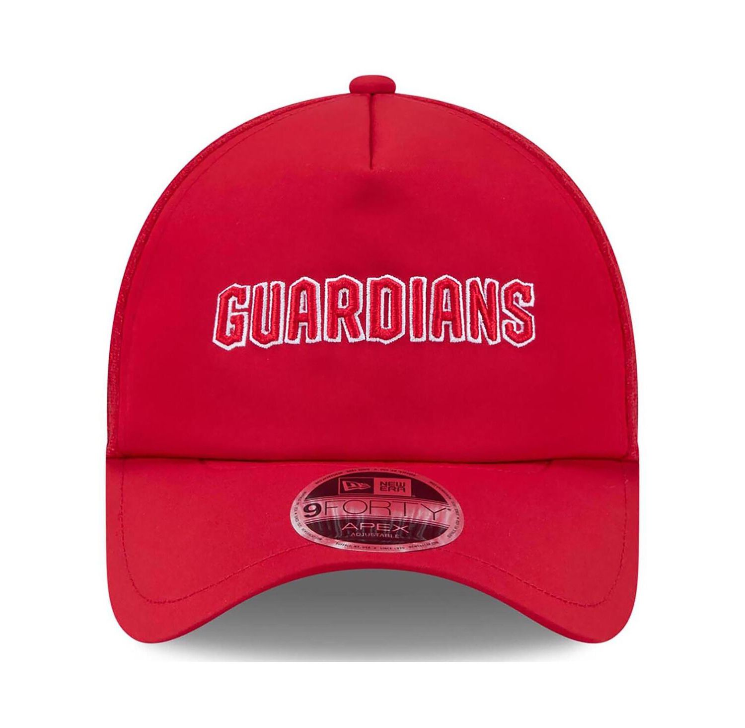 Men's Red Cleveland Guardians 2026 Batting Practice Alternate Apex 9FORTY Adjustable Hat