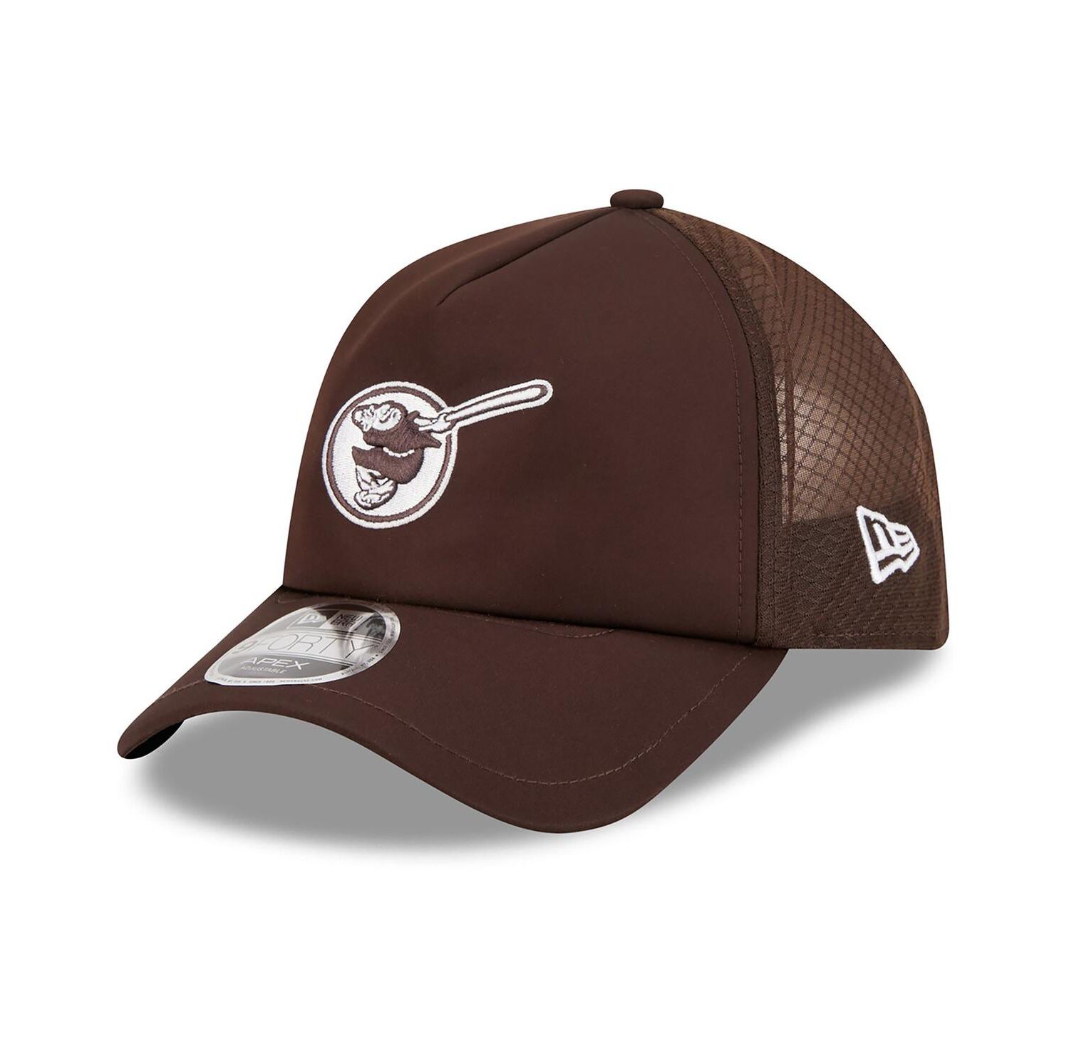Men's Brown San Diego Padres 2026 Batting Practice Alternate Apex 9FORTY Adjustable Hat