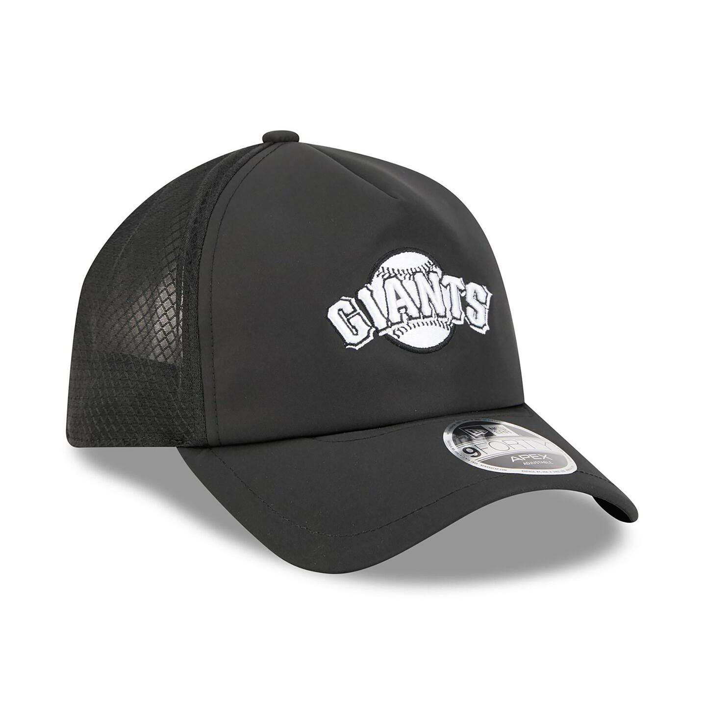 Мужская кепка New Era Black San Francisco Giants 2026 Batting Practice Alternate Apex 9FORTY Adjustable Hat — фото 3