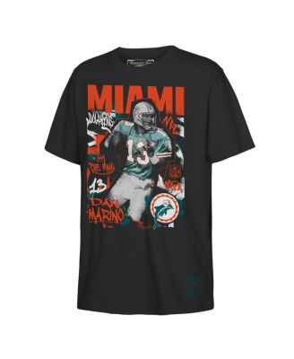 Big Boys and Girls Dan Marino Black Miami Dolphins Star Player T-Shirt