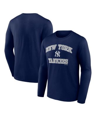 Men's Navy New York Yankees Heart Soul Long Sleeve T-Shirt