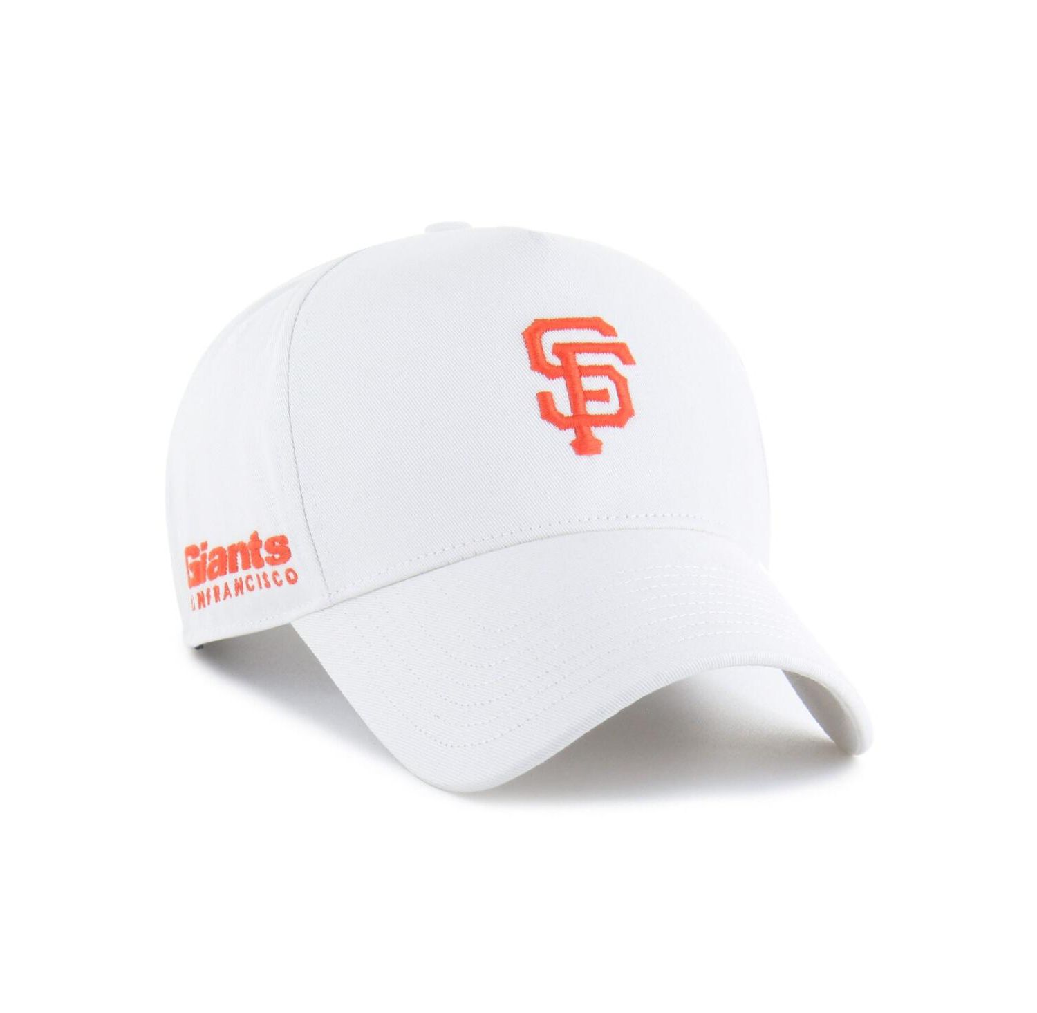 Men's White San Francisco Giants Foundational Pinch Offside Adjustable Hat
