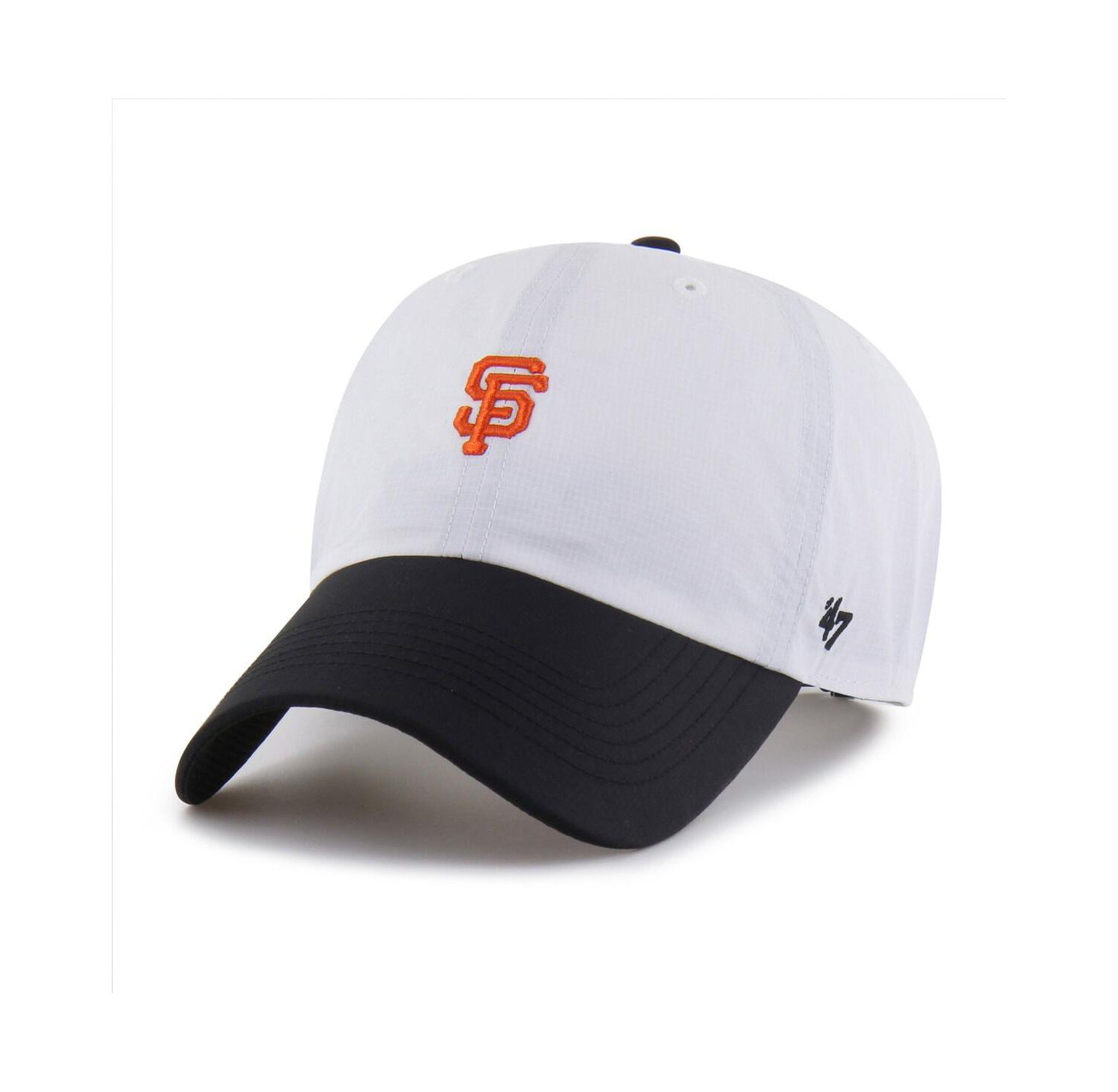 Men's White/Black San Francisco Giants Vista Mini Clean Up brrr&deg; Adjustable Hat