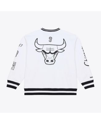 Men's White Chicago Bulls Hardwood Classics Arctic Fleece Sweatshirt