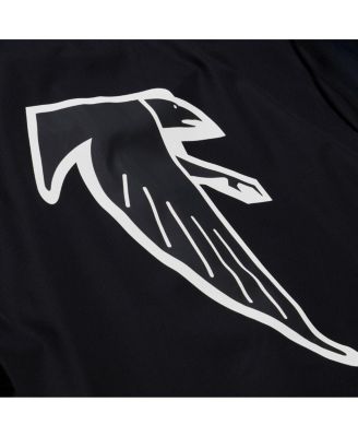 Men's Black Atlanta Falcons Coaches Full-Snap Hooded Windbreaker Jacket