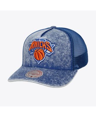 Men's Blue New York Knicks Gameday Snow Wash Adjustable Trucker Hat