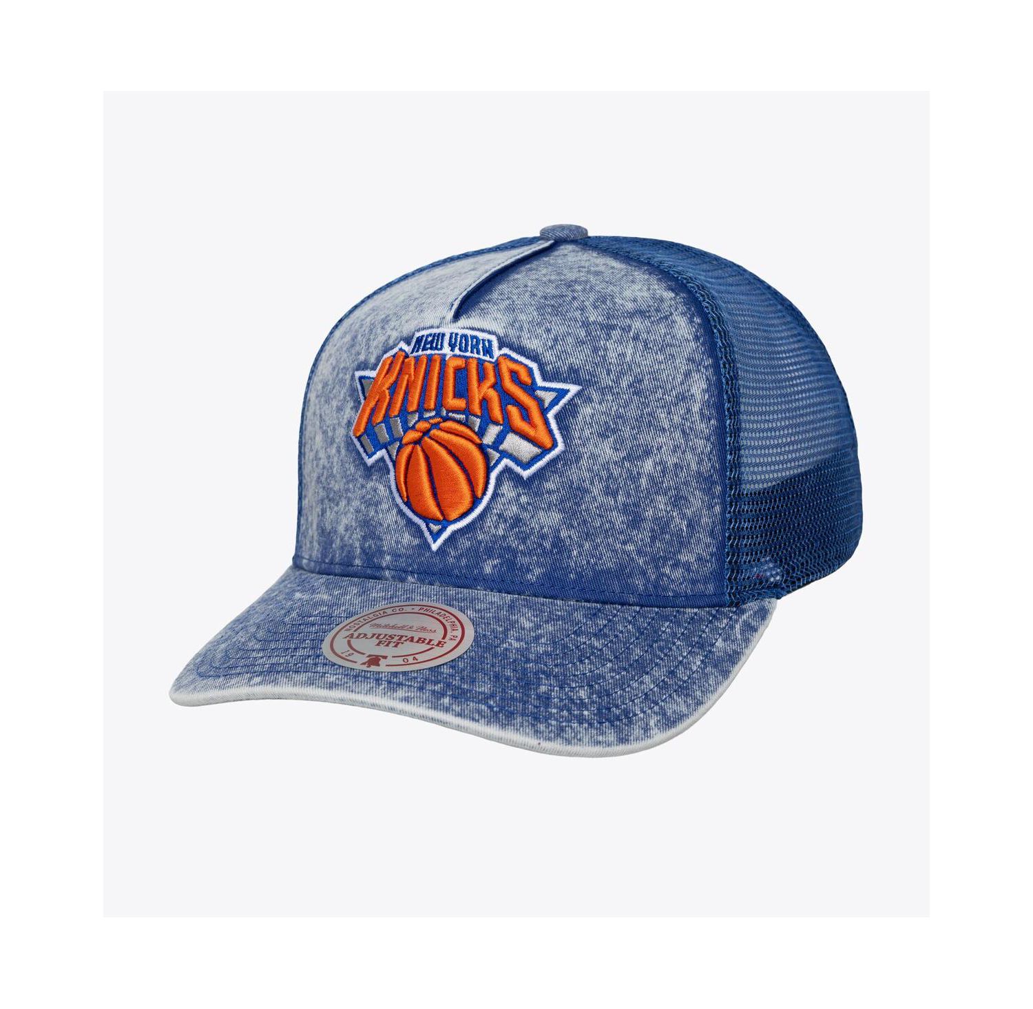 Men's Blue New York Knicks Gameday Snow Wash Adjustable Trucker Hat