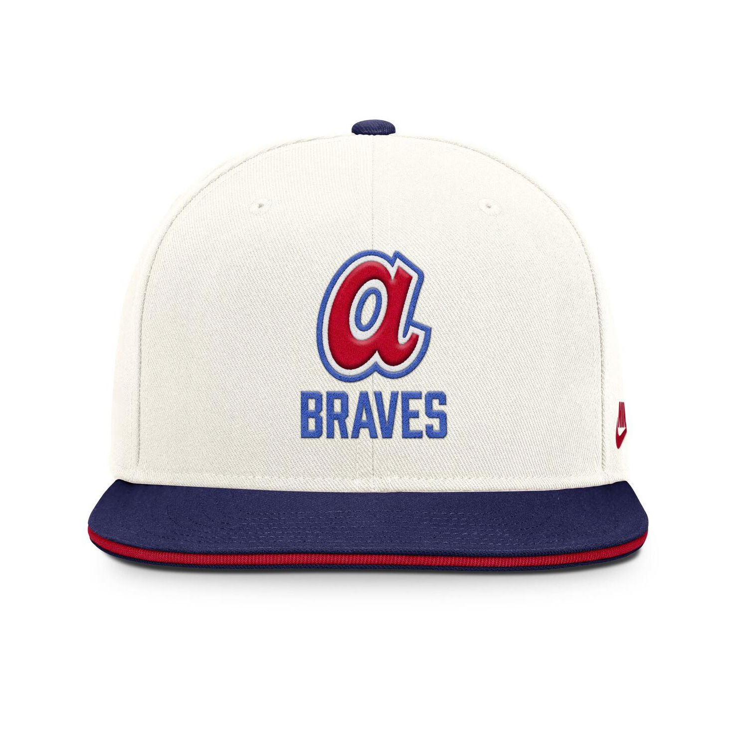 Men's Cream/Royal Atlanta Braves Cooperstown Pro Dri-FIT Snapback Hat