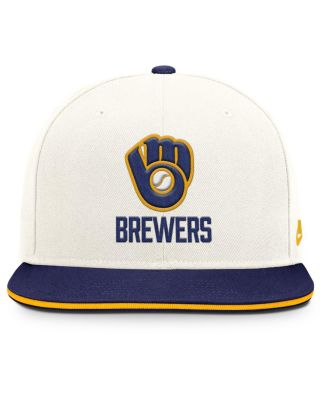 Men's Cream/Royal Milwaukee Brewers Cooperstown Pro Dri-FIT Snapback Hat