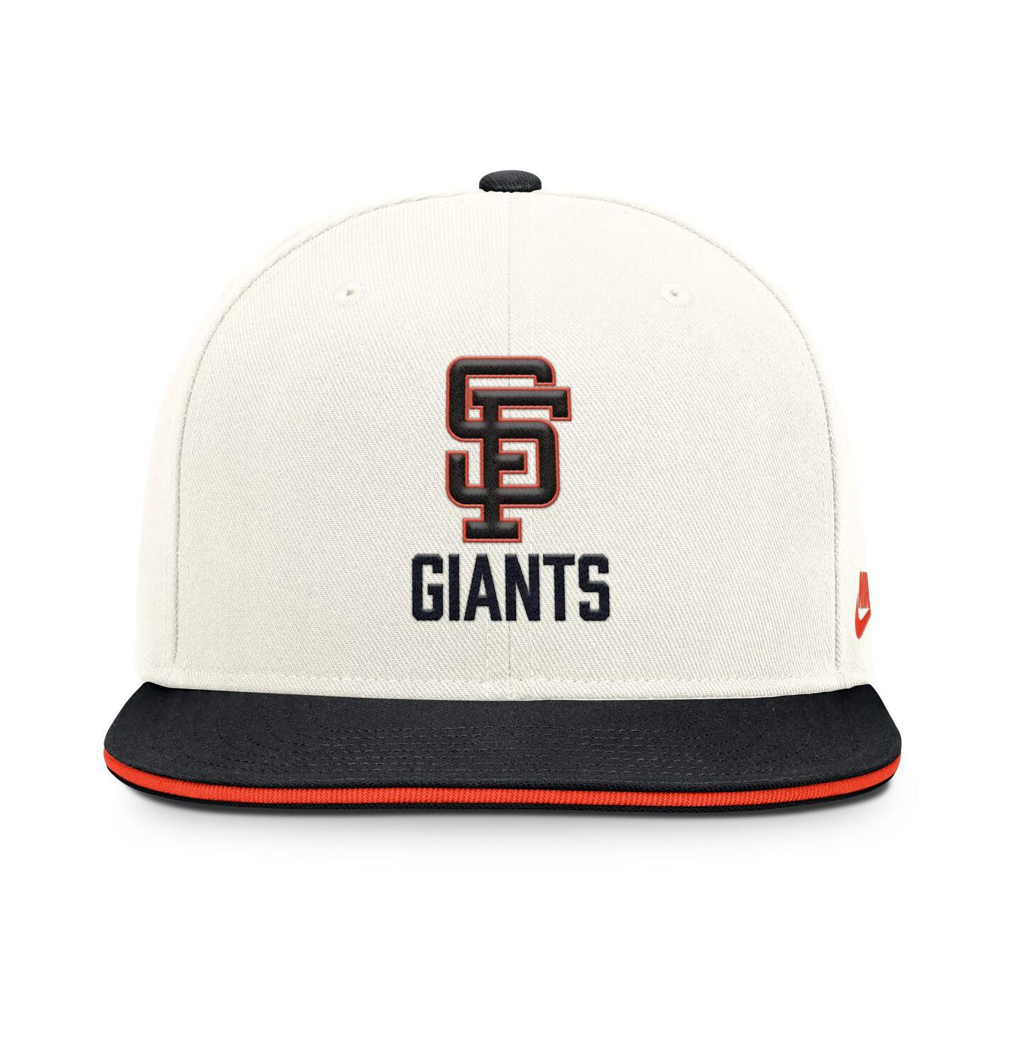 Мужская кепка Nike Cream/Black San Francisco Giants Cooperstown Pro Dri-FIT Snapback Hat — фото 4