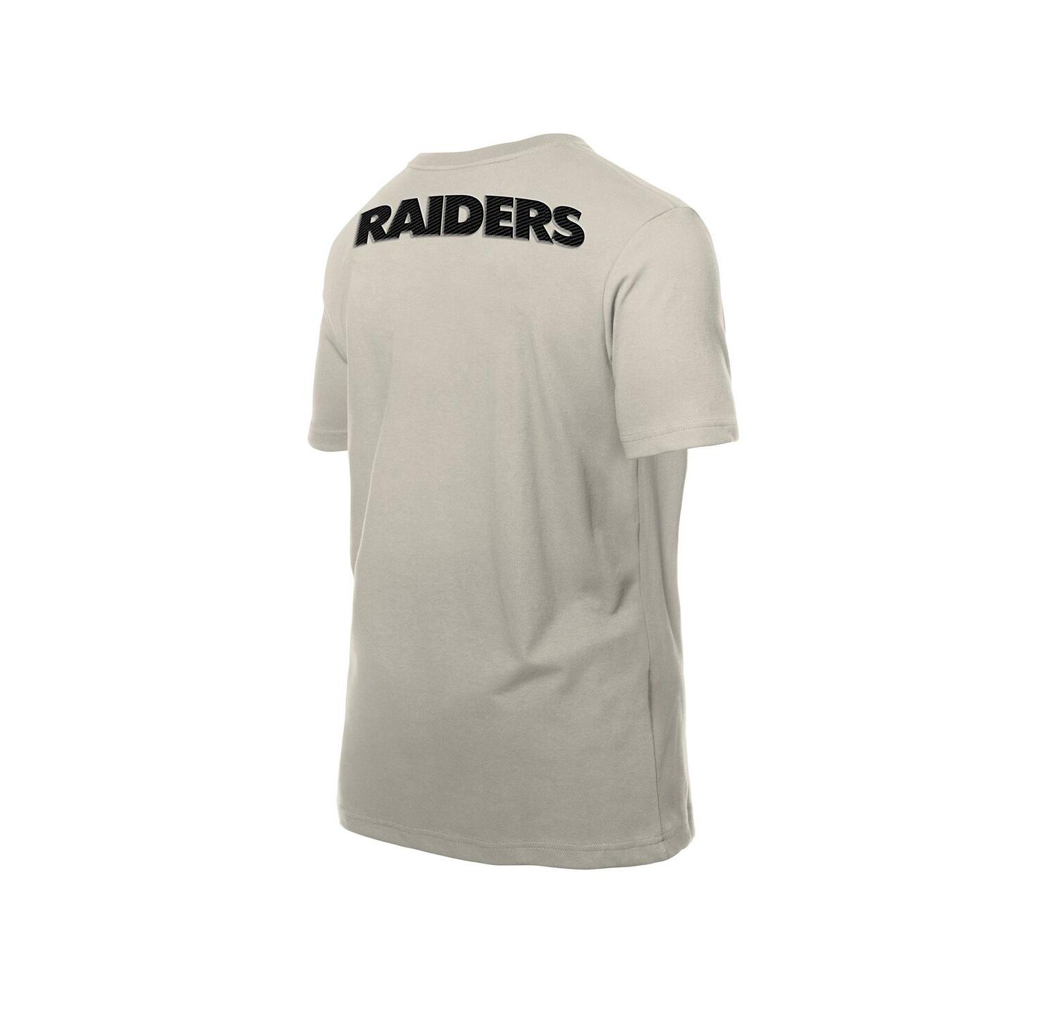 Men's Light Beige Las Vegas Raiders Multi Patch T-Shirt