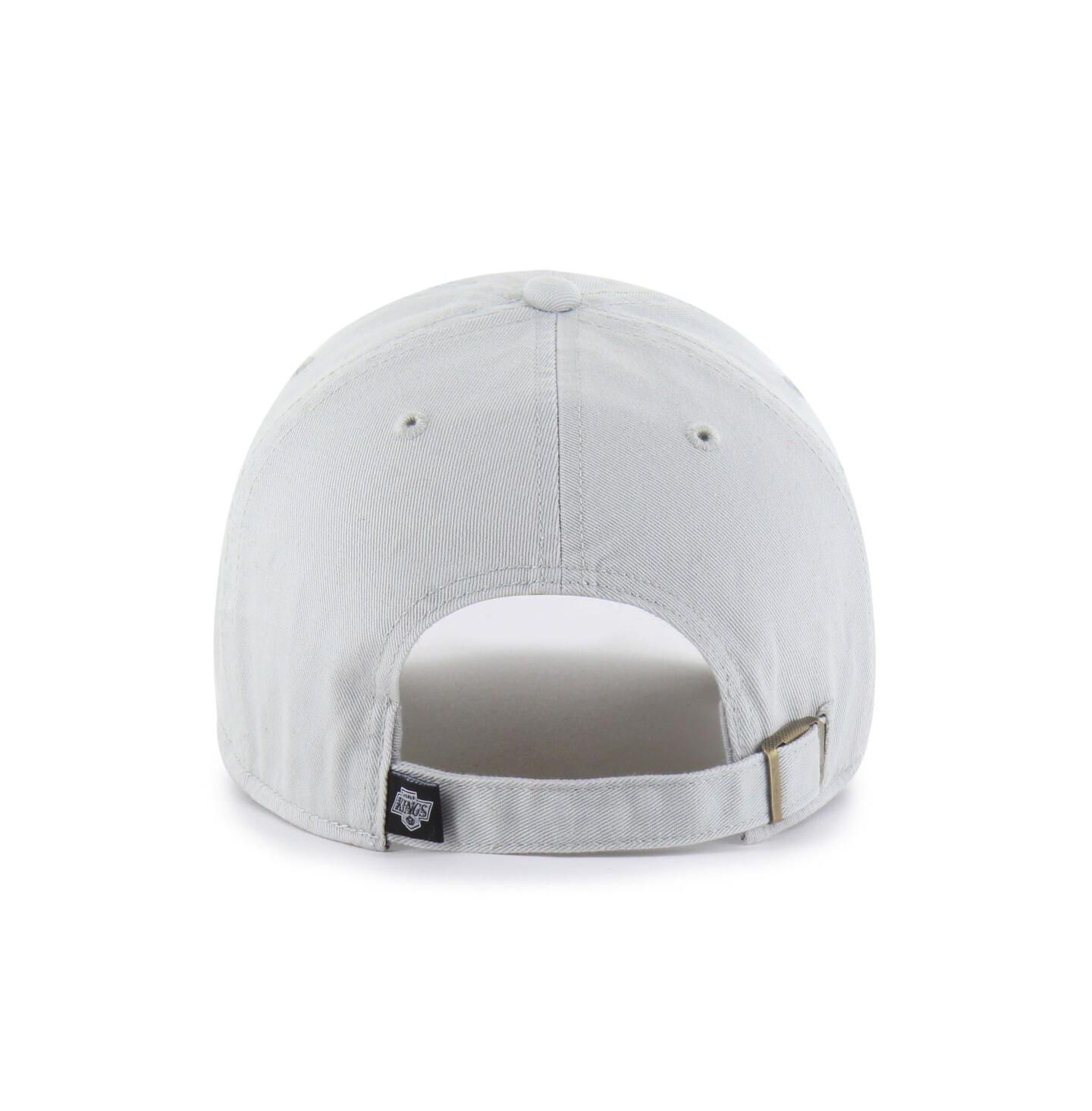 Мужская кепка '47 Brand Gray Los Angeles Kings Core Logo Clean Up Adjustable Hat — фото 2