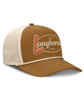 Men's Brown Texas Longhorns Trucker Adjustable Hat