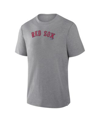 Men's Heather Gray Boston Red Sox Play Tribute Tri-Blend T-Shirt
