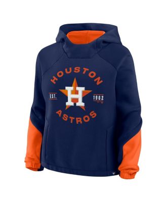 Women's Navy Houston Astros Oversized Time to Win Pullover Hoodie