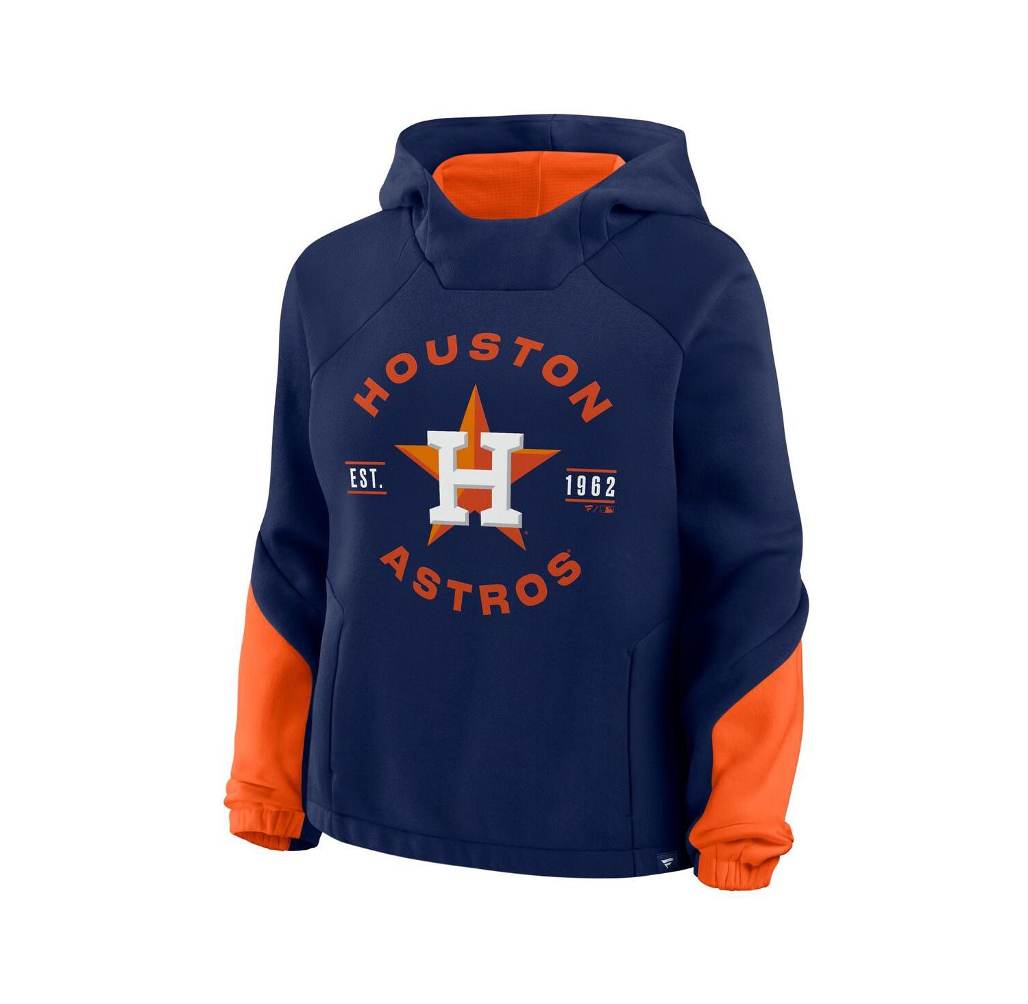 Women's Navy Houston Astros Oversized Time to Win Pullover Hoodie