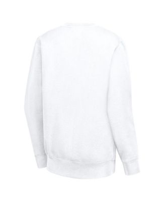 Women's White San Jose Sharks Hockey Girls Team Graphic Fleece Pullover Sweatshirt