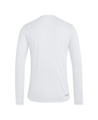 Men's White Kansas Jayhawks Legacy On Lock Pregame Long Sleeve T-Shirt