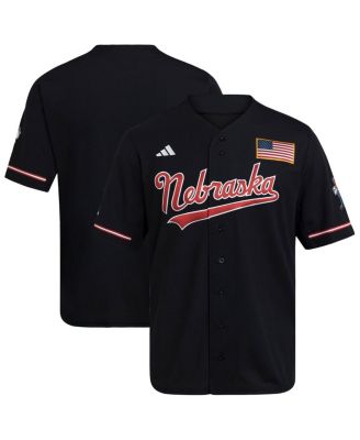Men's Black Nebraska Huskers Alternate Replica Baseball Jersey