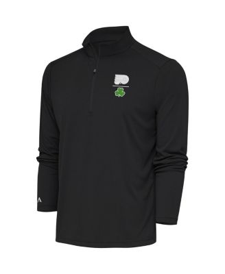 Men's Charcoal Philadelphia Flyers Shamrock Tribute Quarter-Zip