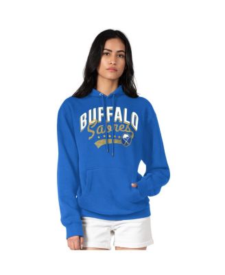 Women's Royal Buffalo Sabres Filigree Logo Pullover Hoodie