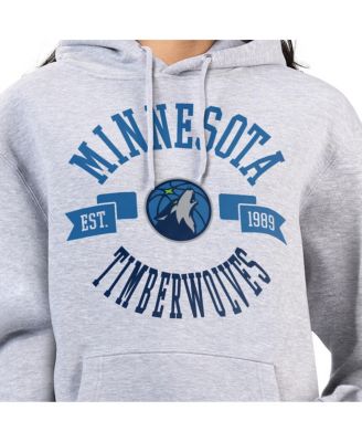 Women's Heather Gray Minnesota Timberwolves City Pullover Hoodie