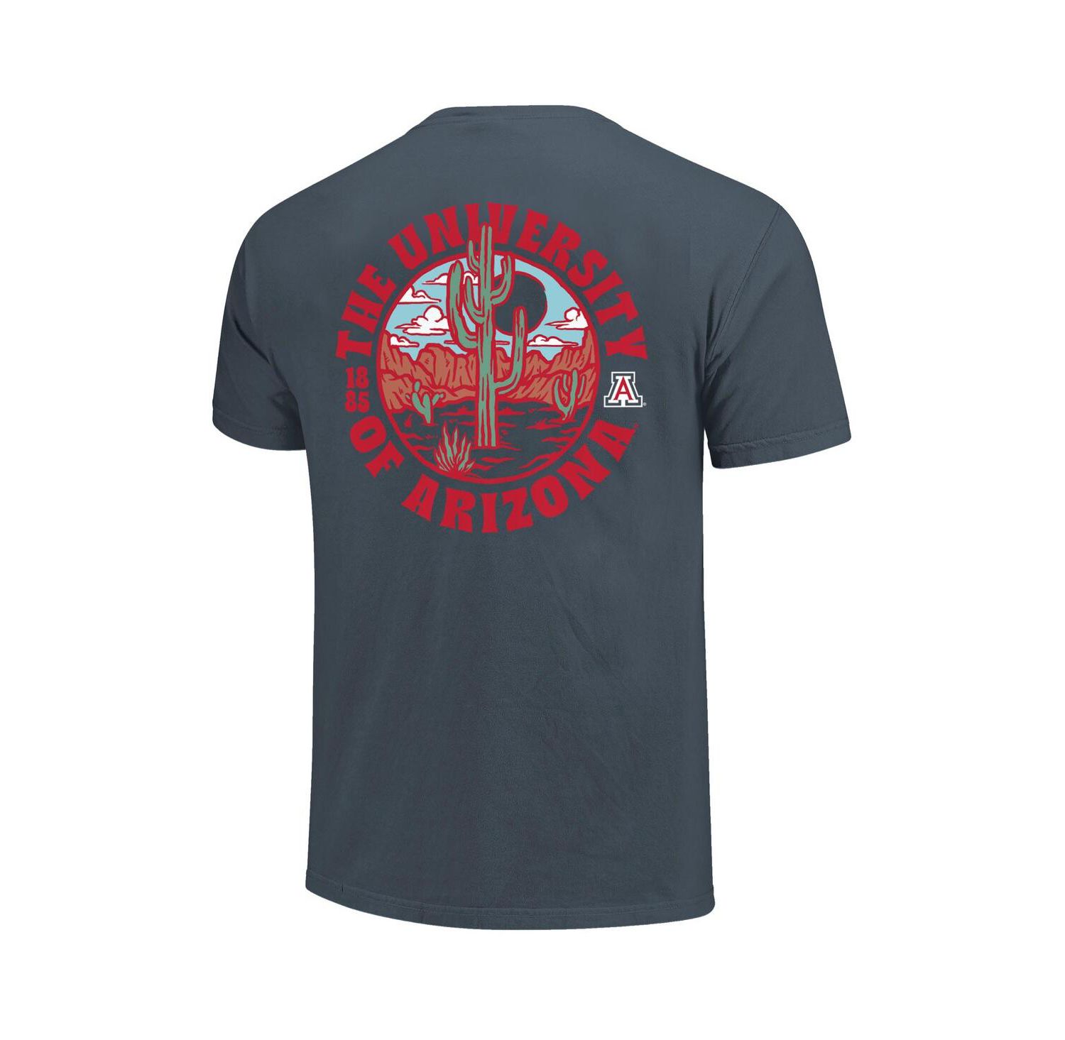 Men's Navy Arizona Wildcats Comfort Colors Thick Lined Landscape T-Shirt