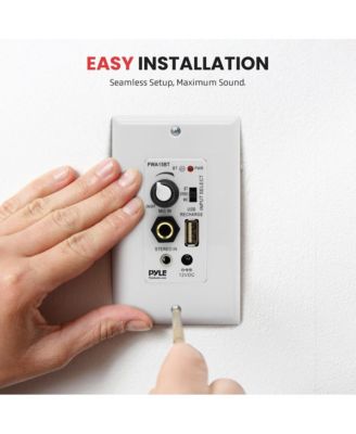 Bluetooth In-Wall Receiver with Speaker Control and USB Charging PWA15BT