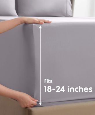 Extra Deep Pocket Microfiber 7-Pc. Sheet Set, King Split