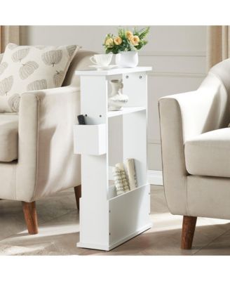 Kings Brand Small Wood Storage Shelf & Magazine Rack Side Table