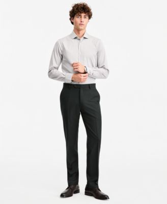 Men's Modern-Fit Flannel Suit Pants