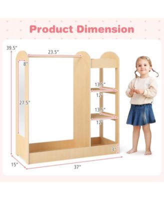 Kids Dress Up Storage with Mirror