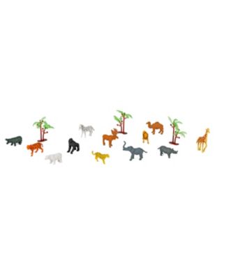 Animal Mini Bucket, Toy Figurines, Kids Gifts, Zoo Party Supplies, Zoo Animals, 15 Piece Playset