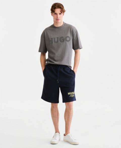 Мужские шорты Hugo Boss Nomario, цвет: Тёмный синий