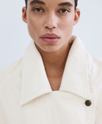 Women's Belted Denim Trench Coat