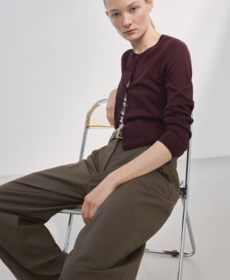 Women's Fine-Knit Straight-Fit Cardigan
