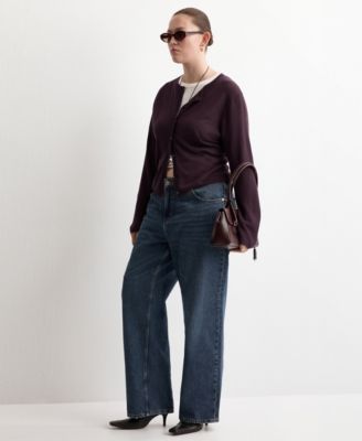 Women's Fine-Knit Straight-Fit Cardigan