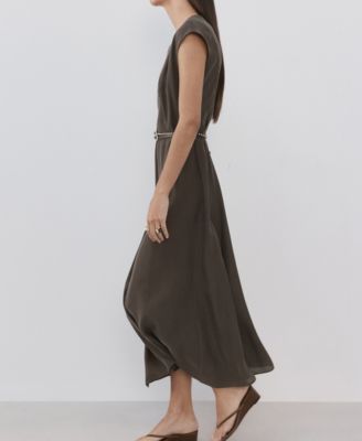 Women's Double-Belted A-Line Dress